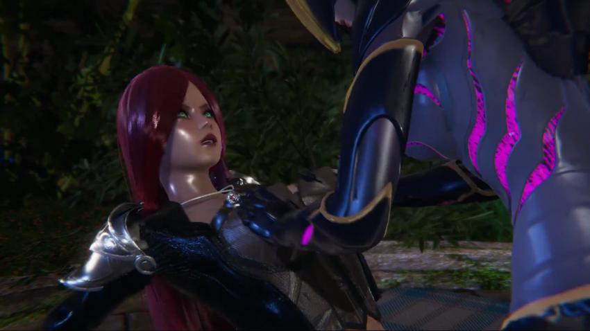 【3D扶她】英雄联盟：双性凯莎狂操卡特琳娜，激战高潮迭起！